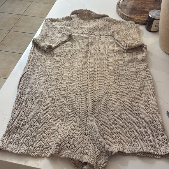 Free people Wave Maker Romper, small in tan color - Picture 16 of 16